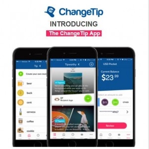 ChangeTip app