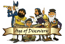 Microgaming Age of Discovery logo