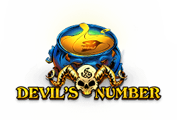 Red tiger gaming - Devil's Number slot logo