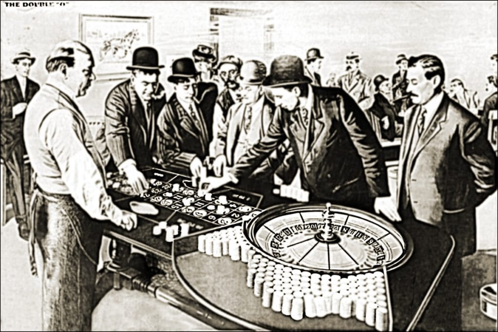 People playing roulette