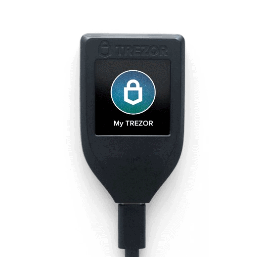 Trezor Model T bitcoin wallet